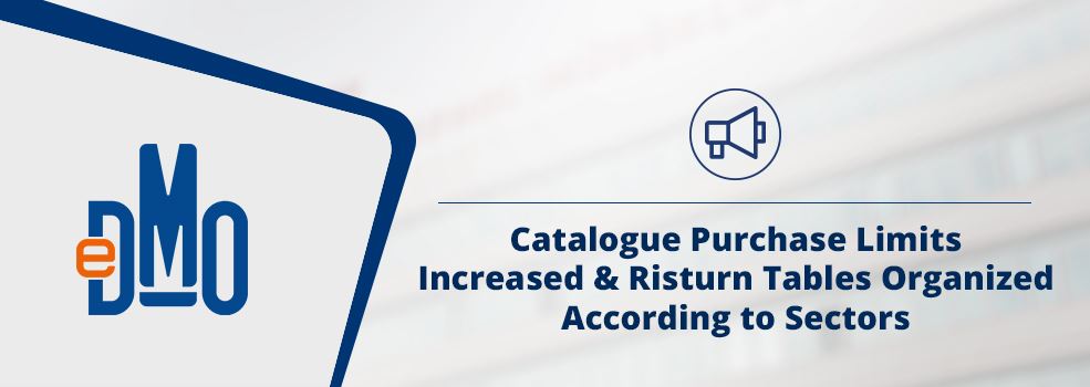 Catalogue Purchase Limits Increased & Risturn Tables Organized According to Sectors